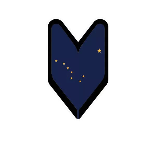 Alaska Driver Badge Sticker Decal