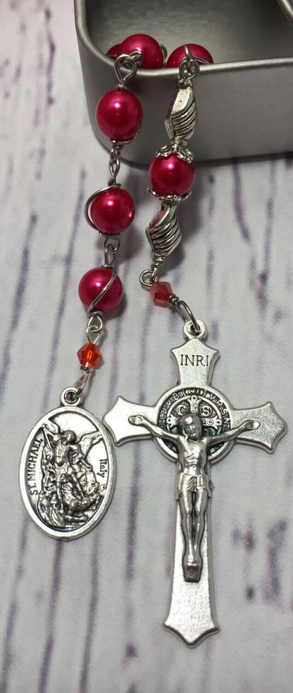 St. Michael Single Decade Rosary| Catholic Rosary | Handmade