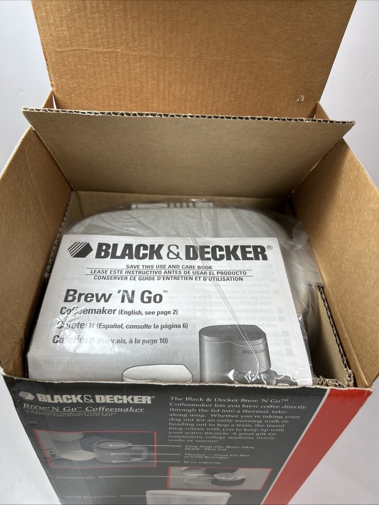Black & Decker Brew ‘N Go Coffee Maker NEW IN BOX DCM17