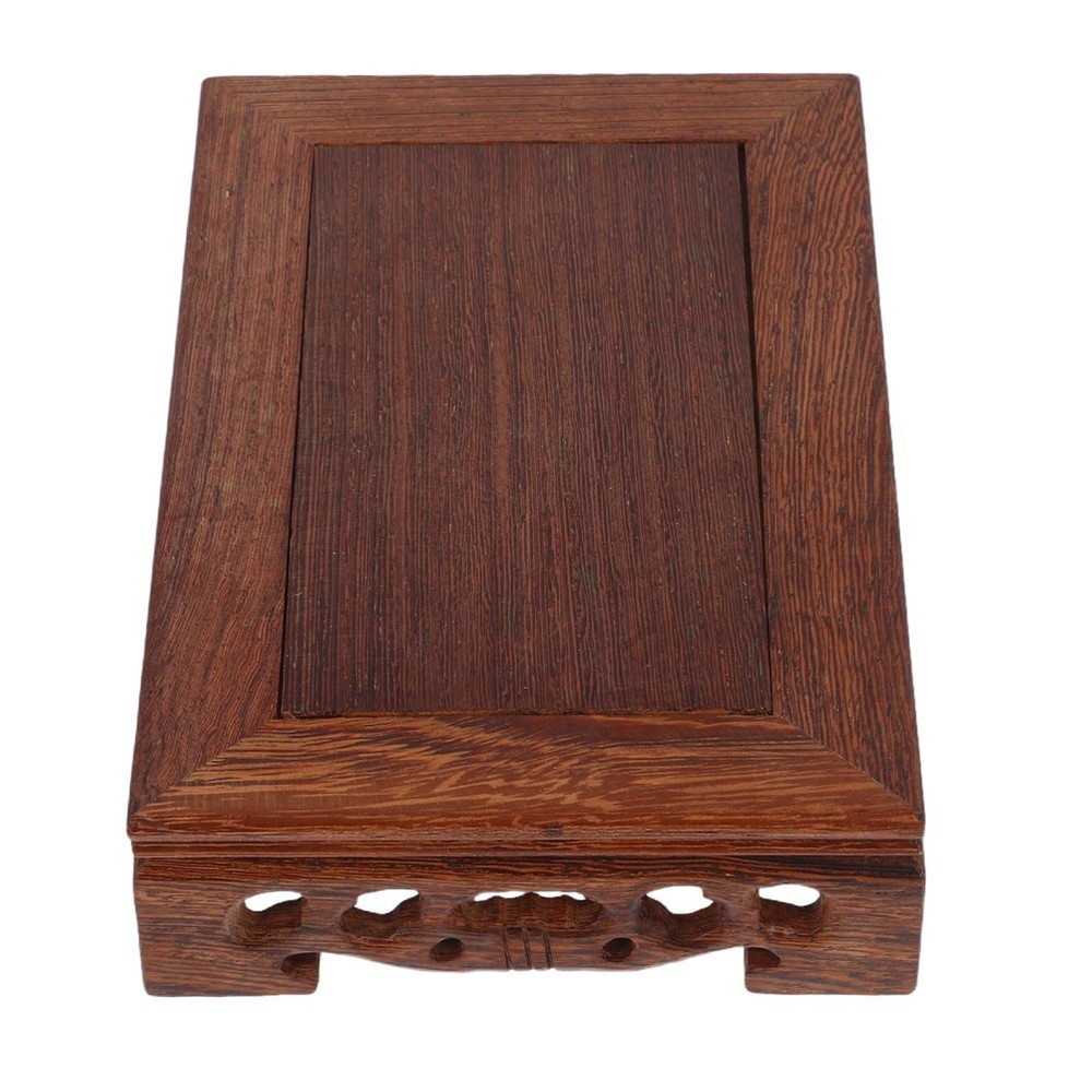 Wood Display Stand Pedestal Rectangular Base for Home Craft Decoration