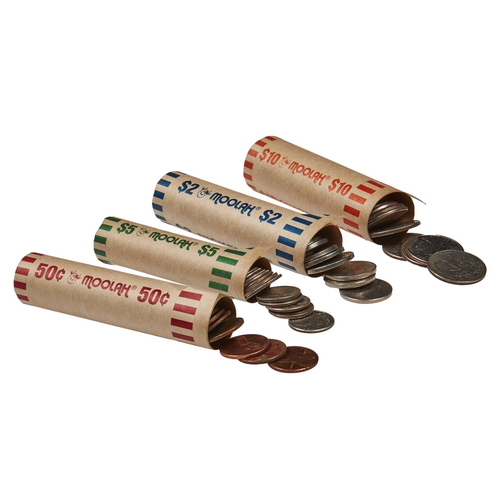 Paper Coin Wrappers Assorted 36 Count
