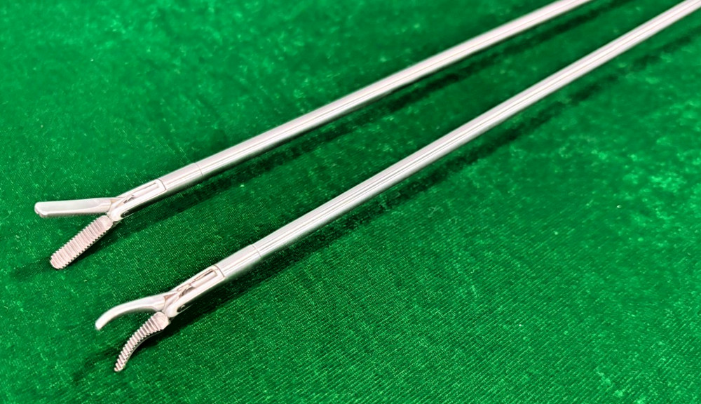 2pc Laparoscopic Bissinger Bipolar Ruby & Maryland Forceps 5mmx330mm with Cable