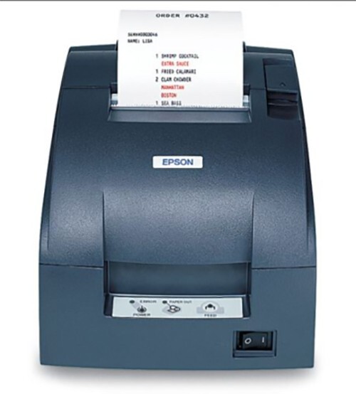 EPSON, TM-U220B, DOT MATRIX RECEIPT KITCHEN PRINTER ETHERNET DARK GRAY AC