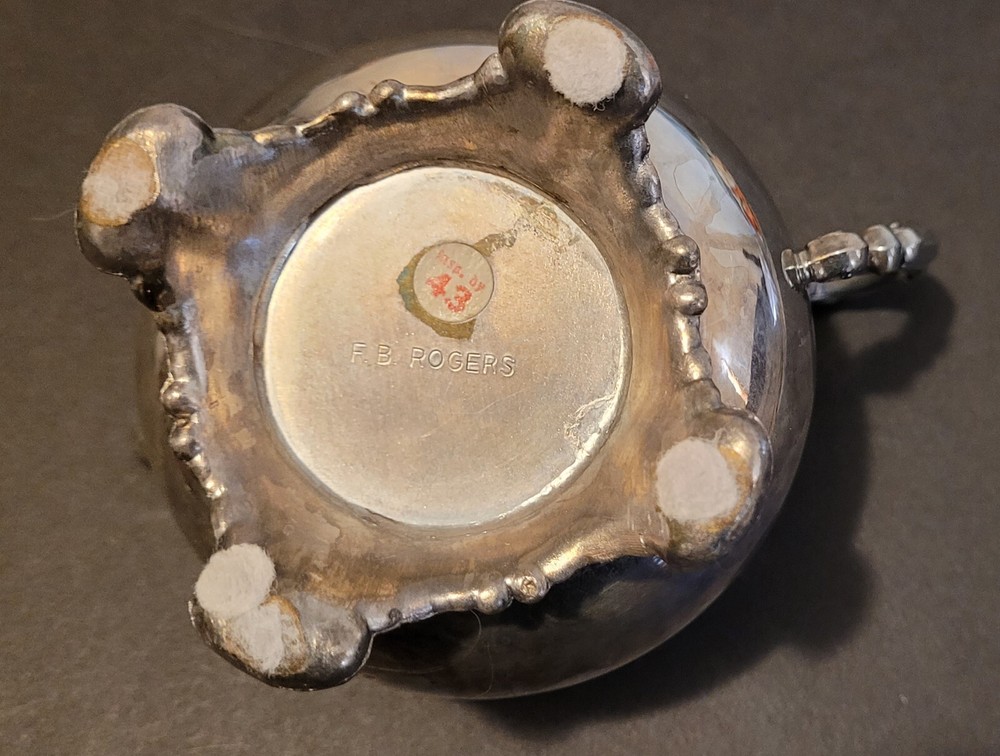 F. B. Rogers Silverplated Footed Creamer