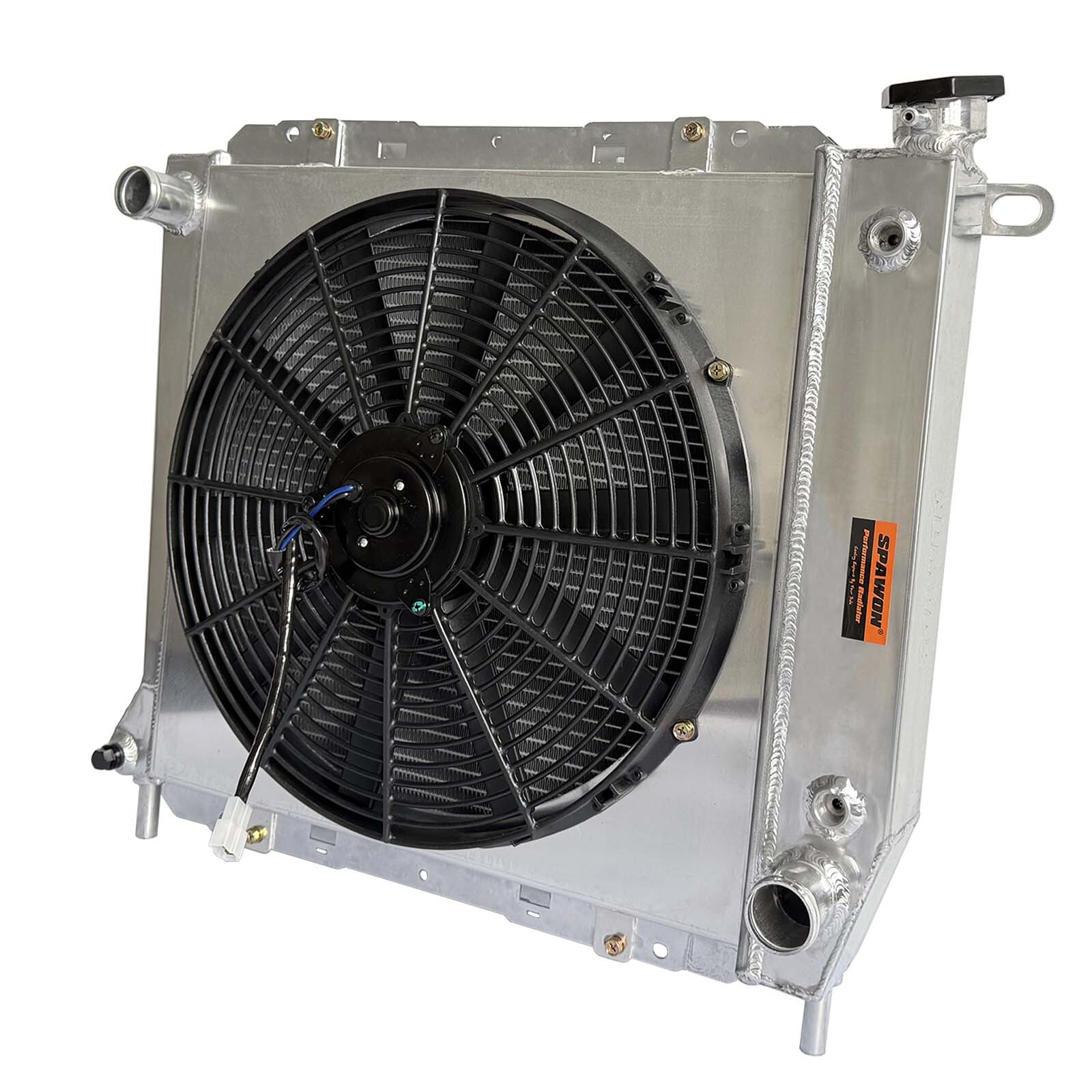 Radiator + Fan Shroud For Ford Ranger Mazda B2300 2.0L 2.3L 1985-94 Aluminum AT