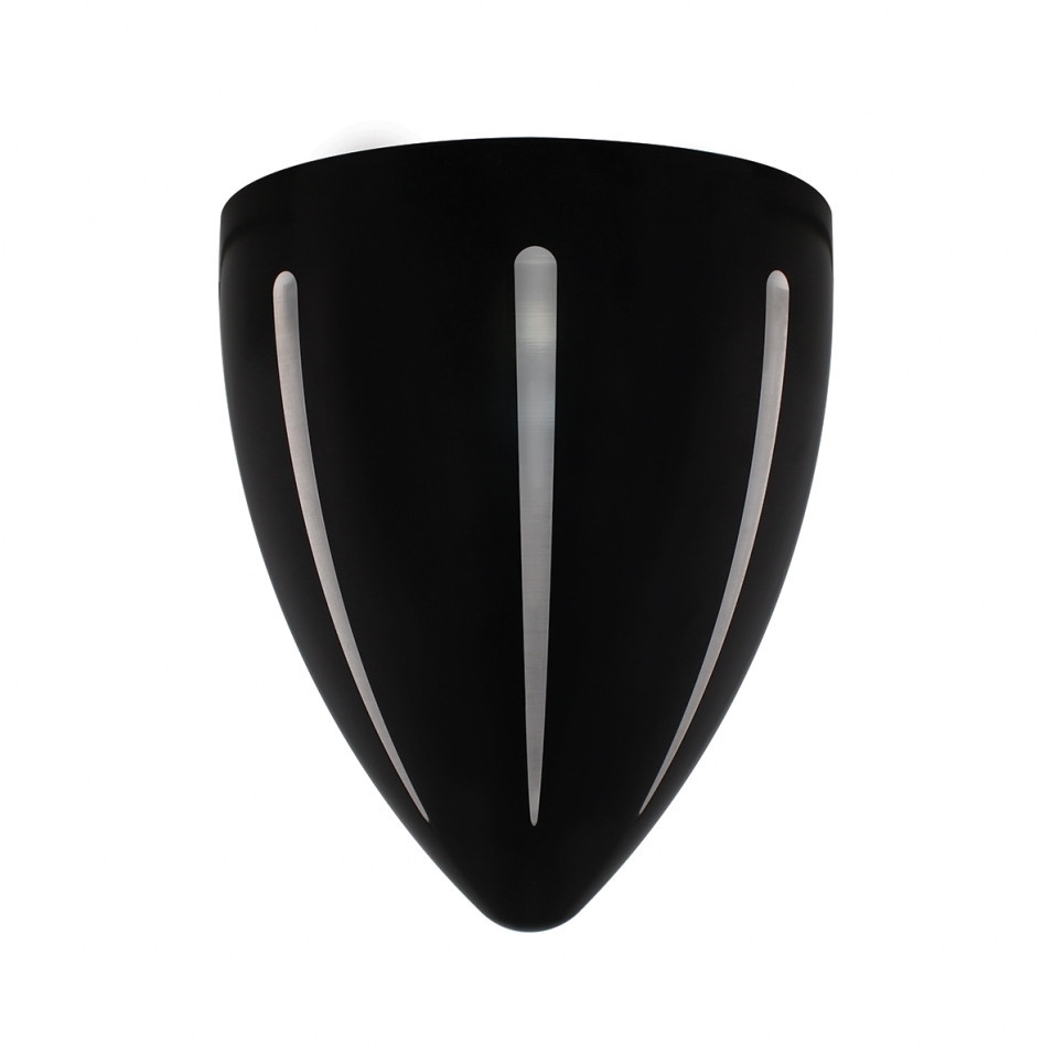 Groove Headlight Housing, Black, “BILLET” Style - without Visor