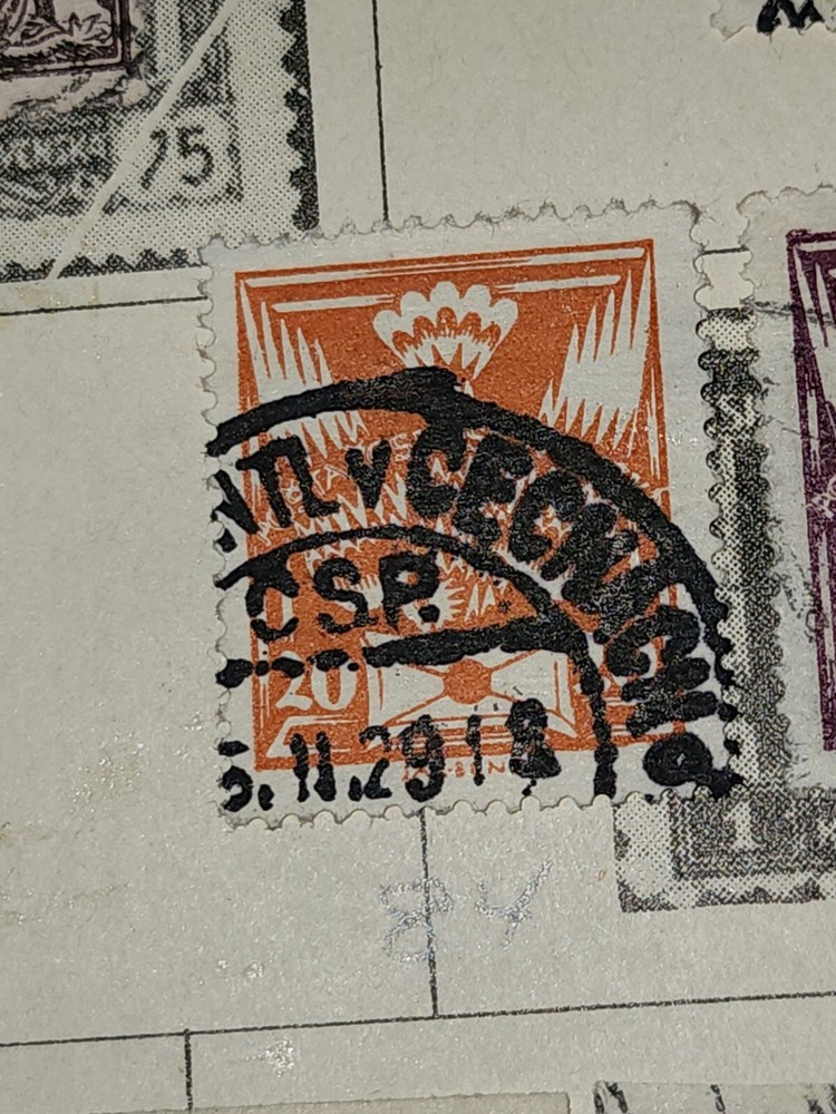 Foreign Ceskoslovenska 20c Stamp Used - #H198