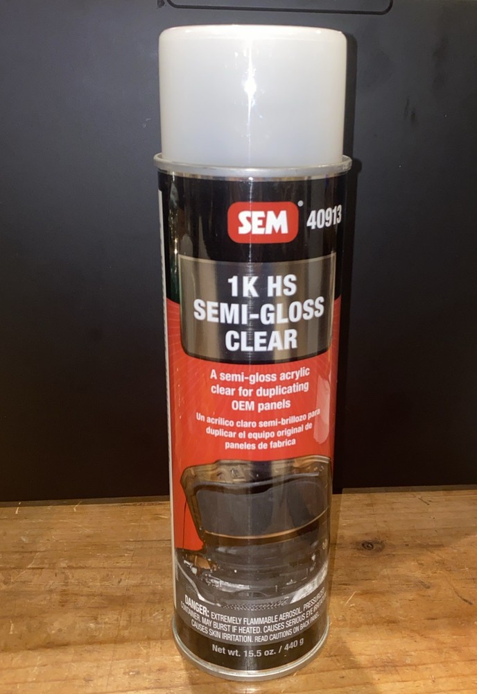 SEM 40913 1K HS Semi-Gloss Clear Coat, 15.5oz