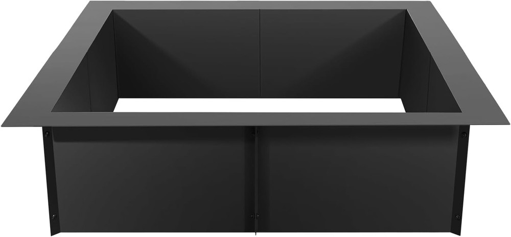 Heavy Duty 42" Square Fire Pit Ring Insert for Camping & Bonfires