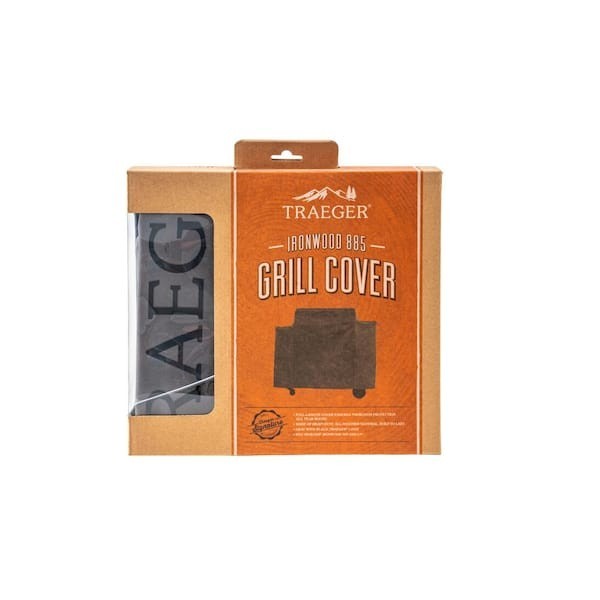 Traeger BAC513 Polyester Full Length Grill Cover for Ironwood 885 Pellet Grill
