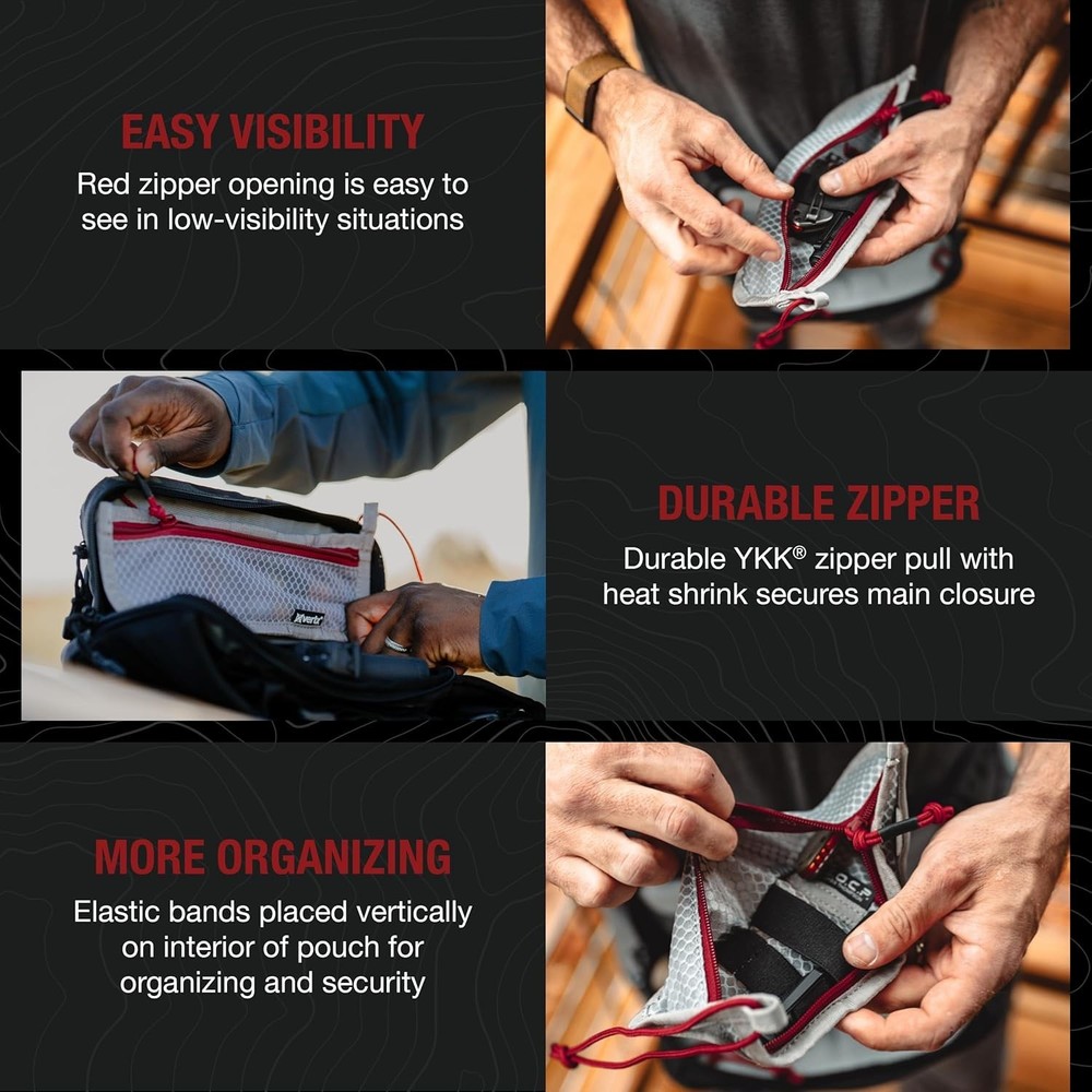 Overflow Pouches, Mesh Zipper Pouch for Tactical Gear, Backpack Accessories, ...