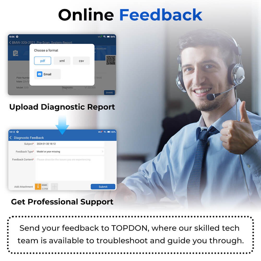 TOPDON AD500 Car Diagnostic ResetTool ABS SRS Engine Code Reader OBDII Scanner