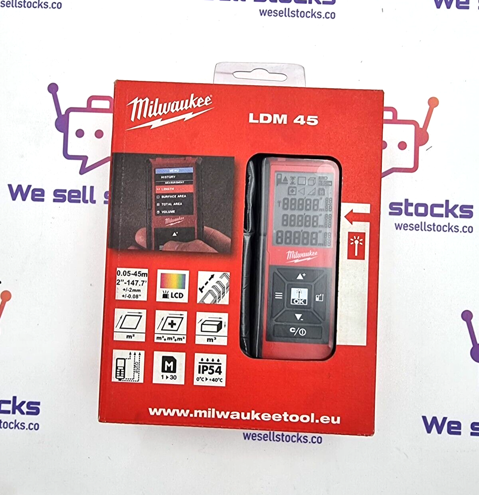 MILWAUKEE LDM45 LDM100 LASER DISTANCE METER