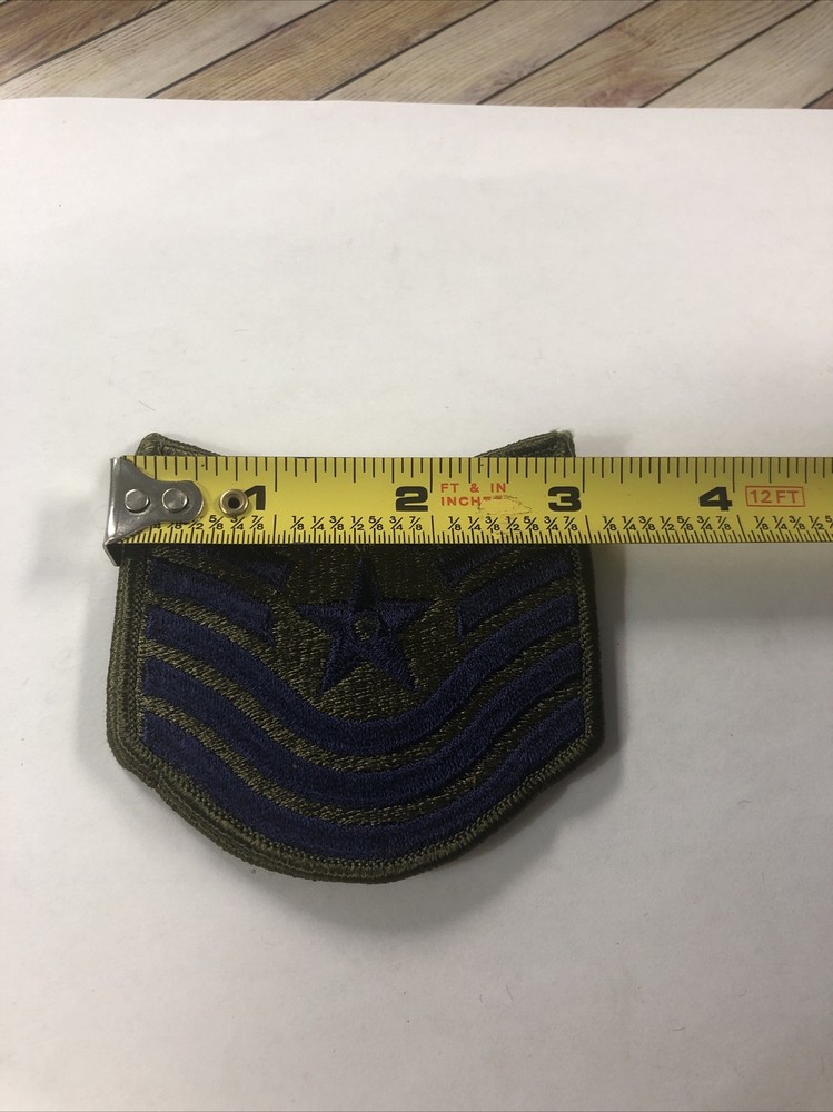 VINTAGE MILITARY PATCH SET US AIRFORCE MASTER SGT SERGEANT 3"