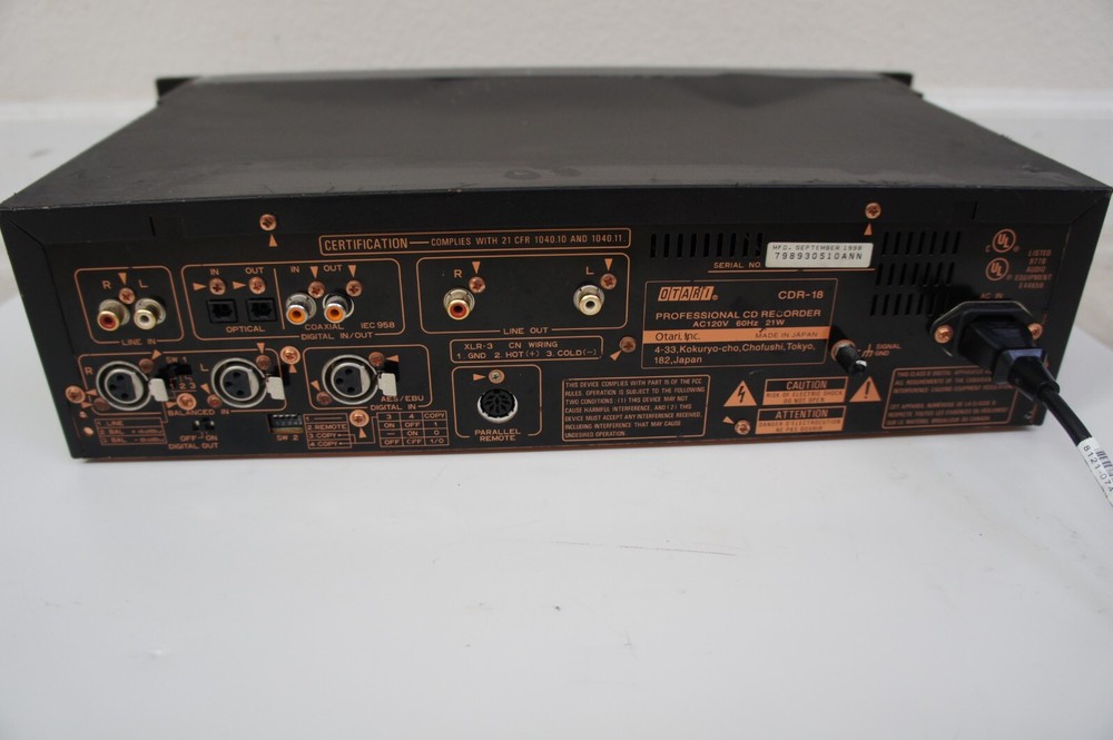 Otari CDR-18 Professional CD Recorder
