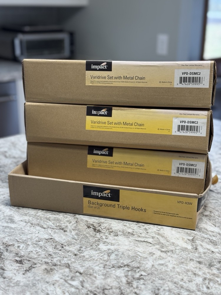 Varidrive Set With Metal Chains And Wall Bracket New In Boxes