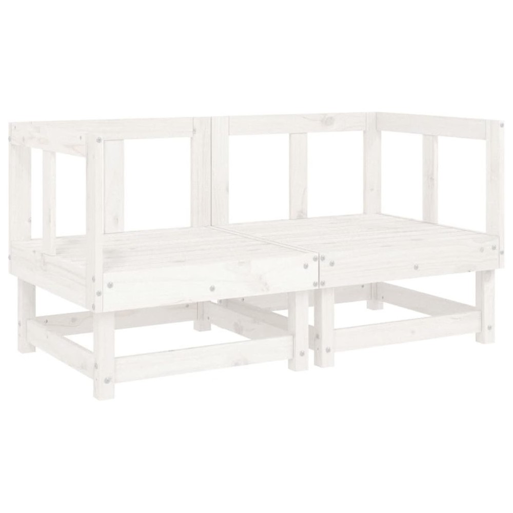 Corner Sofa White and Anthracite
