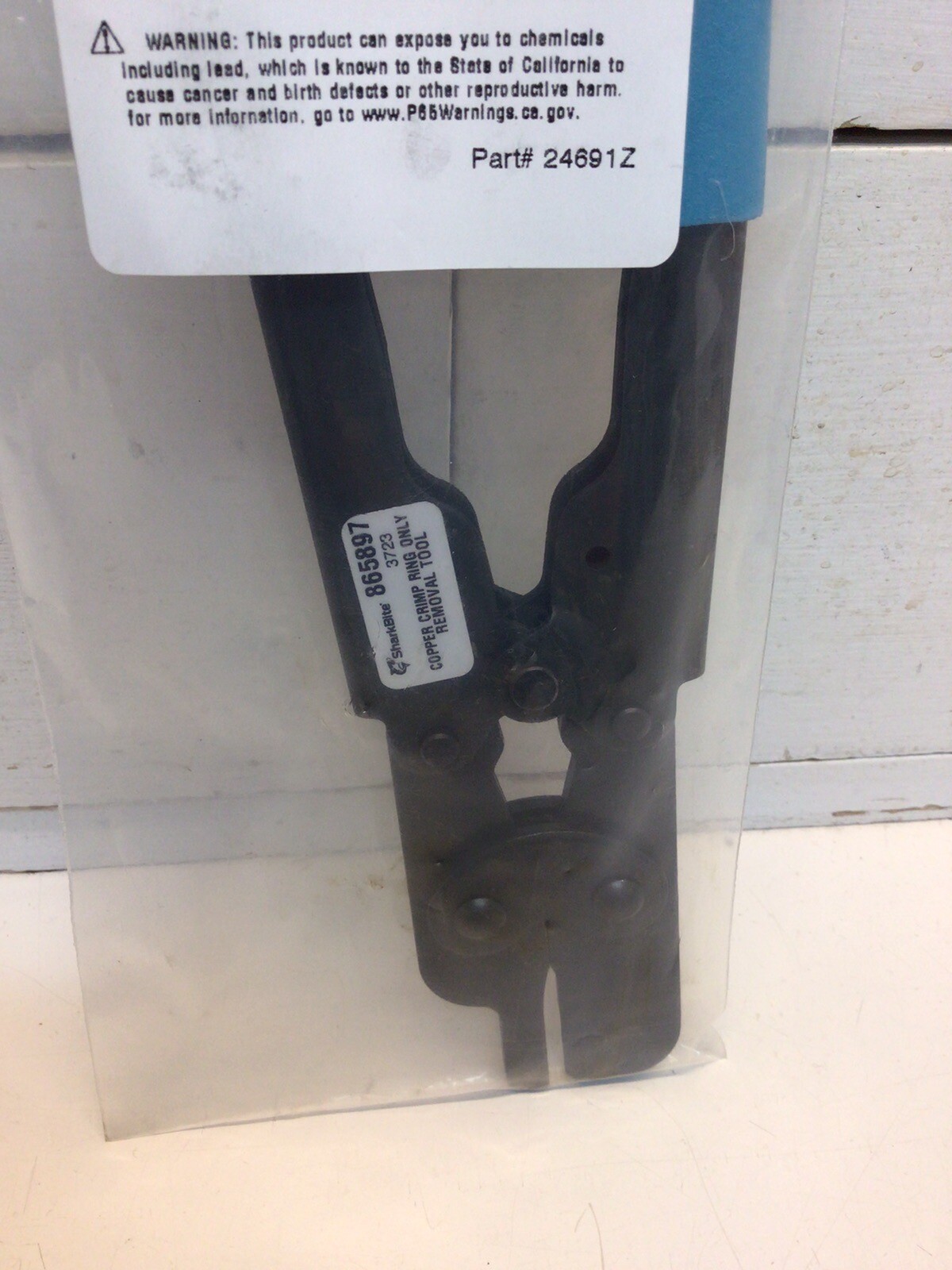 Sharkbite 1/2-in to 1-in Pex Copper Crimp Ring Removal Tool 865897 NEW