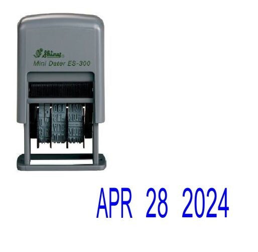 Shiny Mini Dater ES-300 (Date Only) - Self-Inking Date Stamp