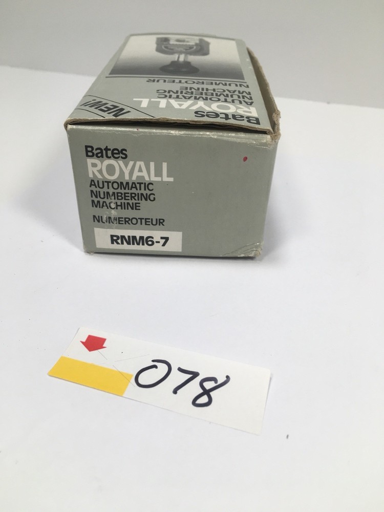 Vintage Bates Royal Automatic Numbering Machine - RNM6-7 WORKING