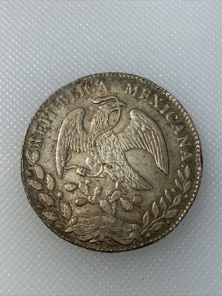 1883 ca mexico 8 reales great condition