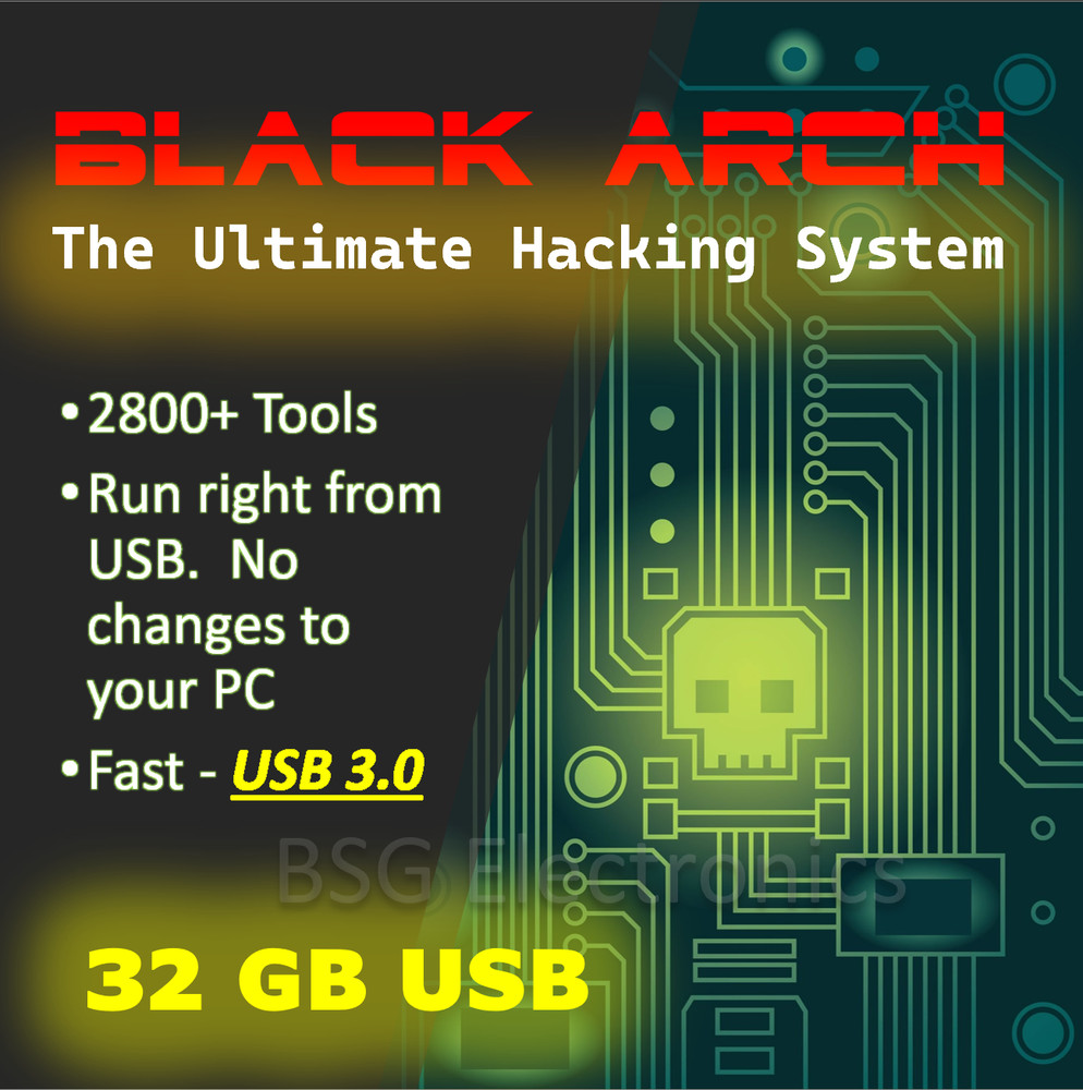 BlackArch Linux Penetration Testing 32GB USB 3.0 PenTest