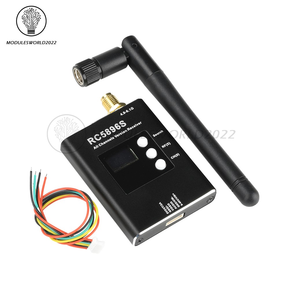 DC6-40V RC5896S Receiver 5.8GHz Video Receiver Compatible 5.8G Image Transmitter