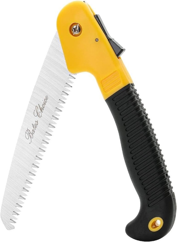 Bates 7-Inch Foldable Camp & Tree Saw Yellow