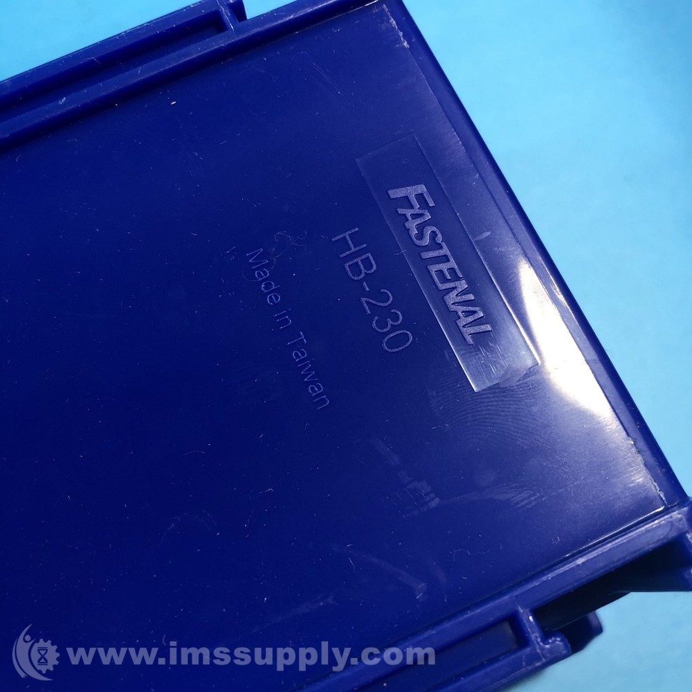 Fastenal HB-230 Color Plastic Blue Stack and Hang Bin USIP