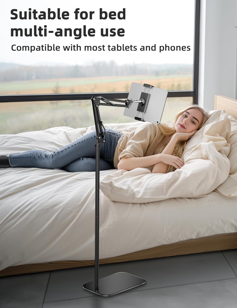 Universal Tablet Stand for 4.7-12.9" Devices - Easy Setup & Lightweight Design