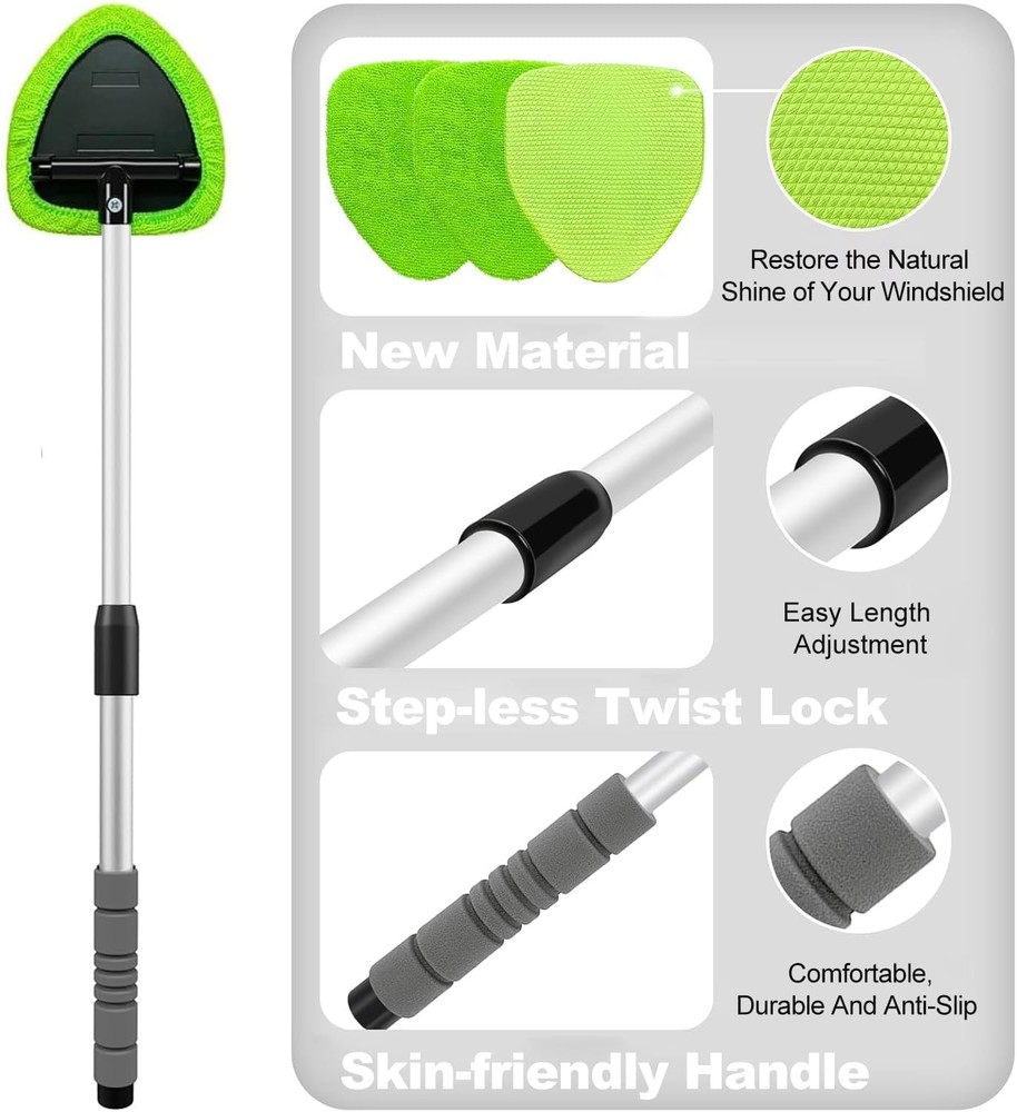 29-inch Windshield Cleaner Tool – Car Interior Window Cleaning Kit