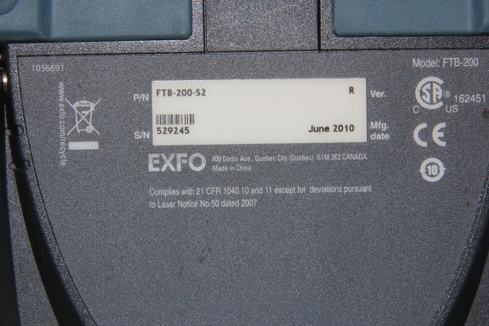 EXFO FTB-200-S2 Portable Network Testing Platform with FTB-7200D-23B-EI OTDR