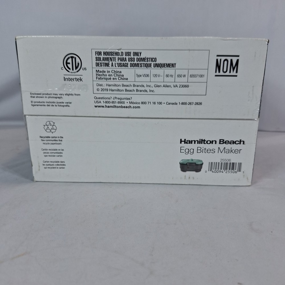 Hamilton Beach Egg Bites Maker New