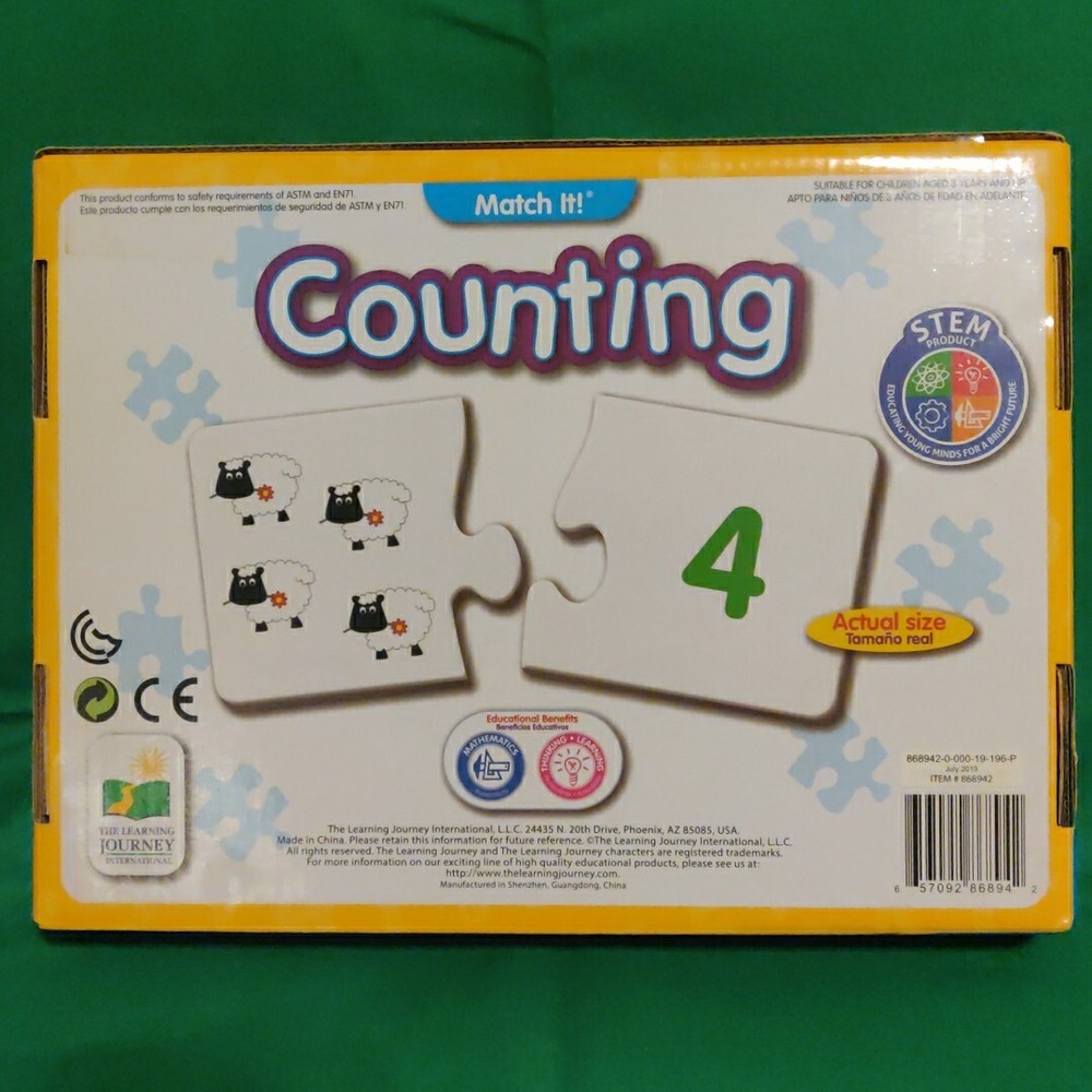 The Learning Journey Match It Counting Game