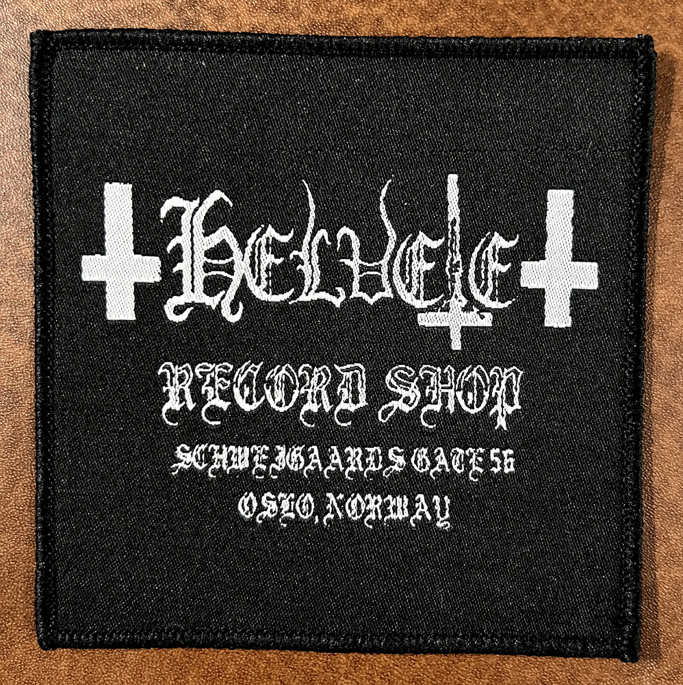 HELVETE, SEW ON WOVEN PATCH