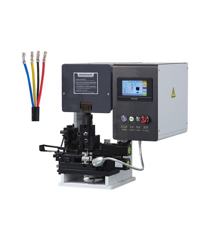 Automatic Terminal Peeling and Stapling Machine with Tape