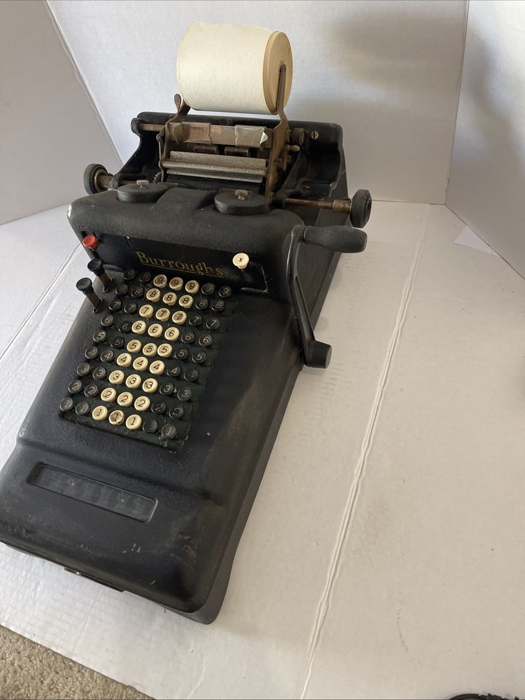 Antique 1920s Burroughs Class 3 Adding Machine