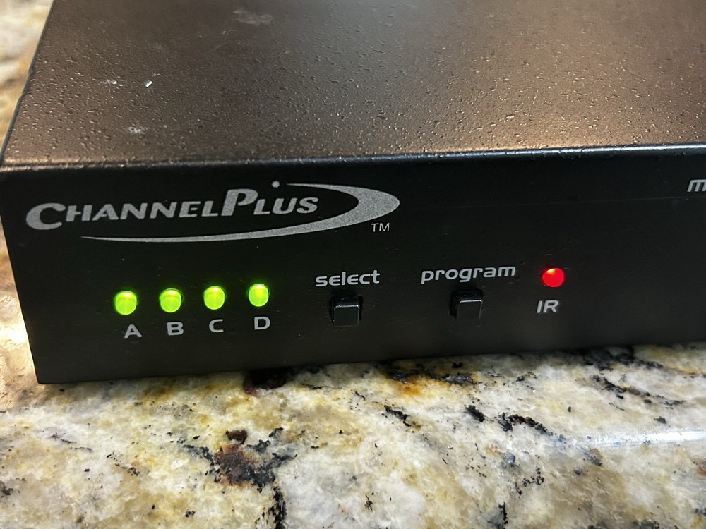 Channel Plus Model 5545 Quad Channel Modulator IR Repeater Jacks - Not Tested