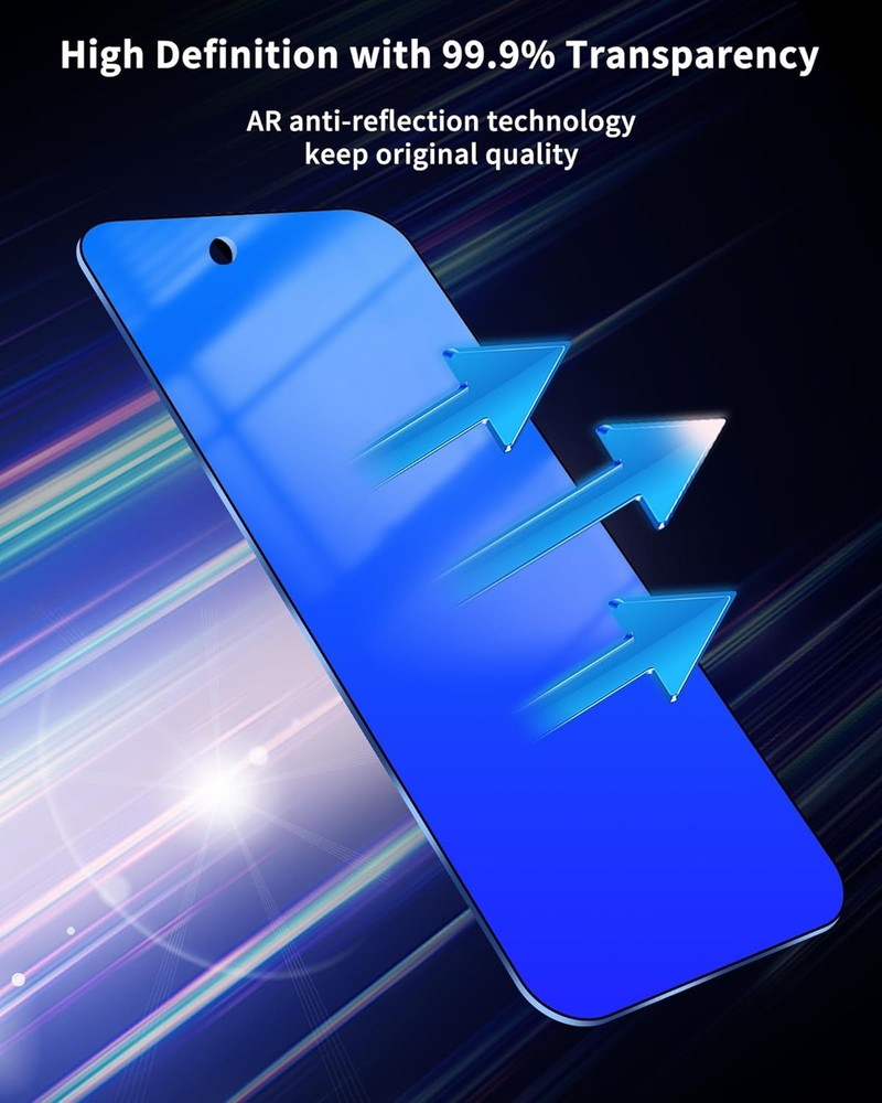 Privacy Screen Protector for iPhone 13 Pro / For iphone 14/ 13/ 13 Blue