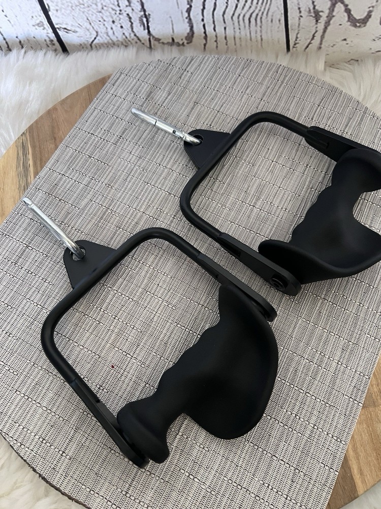 Ergonomic Cable Machine V-Bar / Neutral Grip Handle Attachment (Pair) NEW