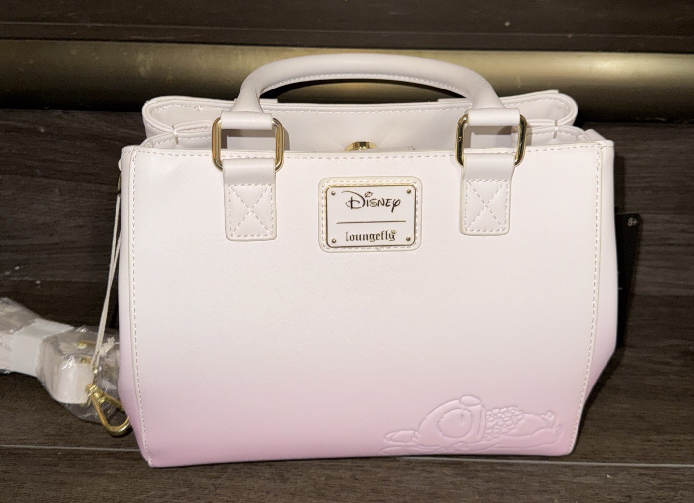 Loungefly Stitch & Angel Pink Cherry Blossom Heart Crossbody Bag NEW With Tags