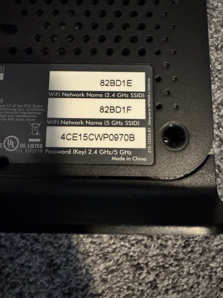 Netgear Wireless Cable Data Gateway Router, Model C6300BD