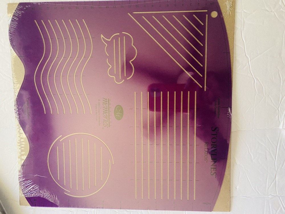 NEW Creative Memories Custom Cutting System 12 Inch Cutting Pattern and Template