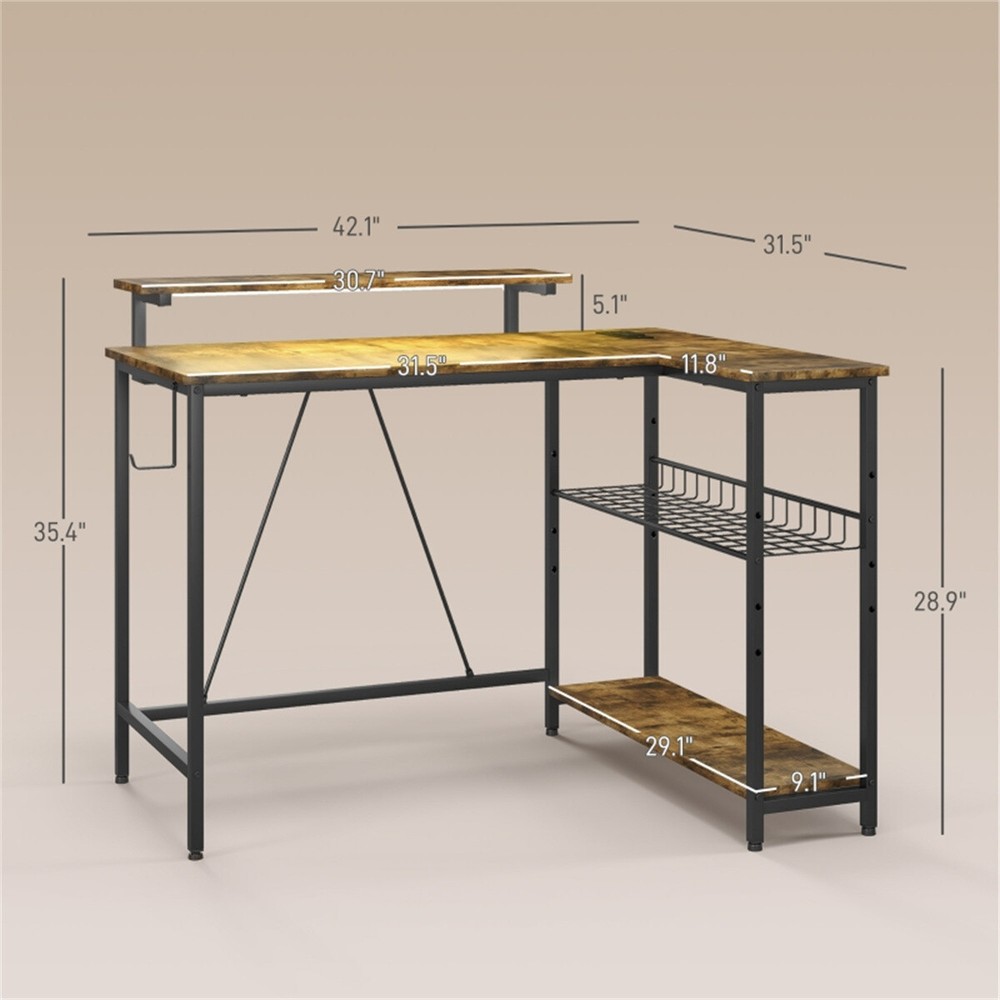 Office Computer Desk (Swiship-Ship)（Prohibited by WalMart）