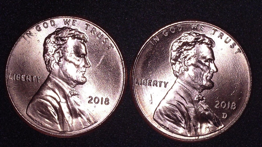 2018-P&D Lincoln Shield Cent (2) Penny Set BRILLIANT UNCIRCULATED