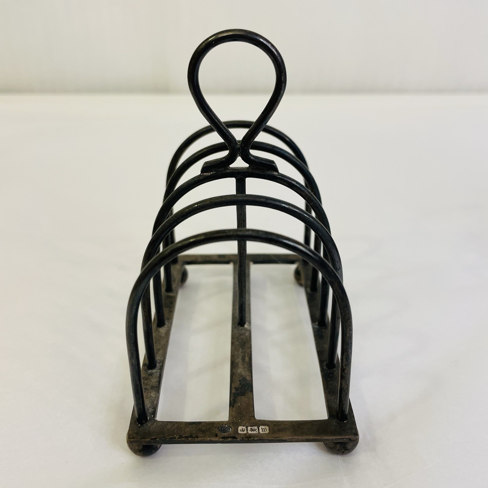 William Hutton Sheffield Sterling Silver Toast Rack with Feet 92g Hallmarked