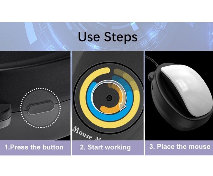 Mouse Mover Jiggler with Button Virtual Mouse Mover for Computer Awakening