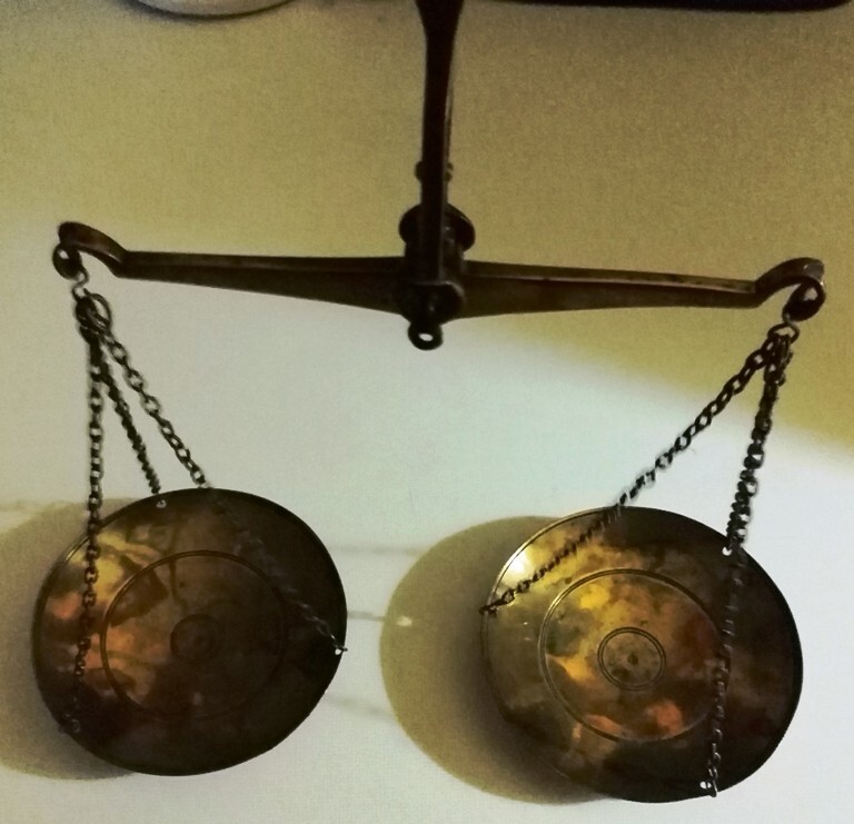 Vintage copper scales