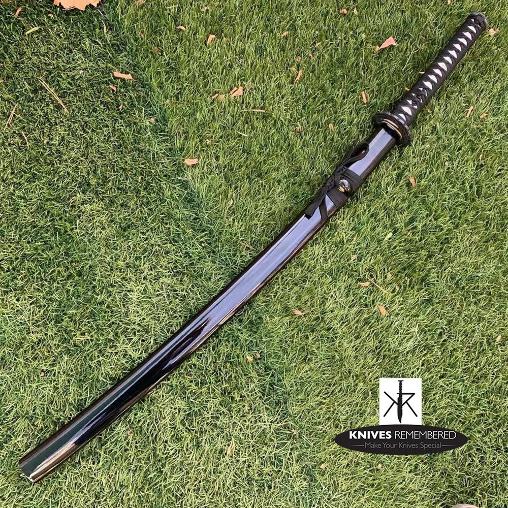 SHARP Blade Katana Practice Samurai Sword w/ Crane Tsuba and Scabbard