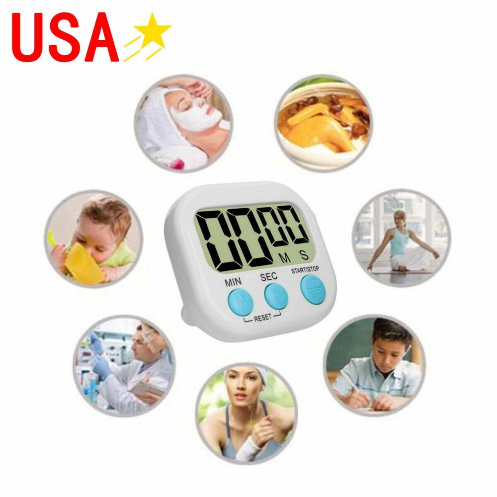 Timer Commercial Electronic Reminder Kitchen, Bedroom, Living Room LCD Timer US